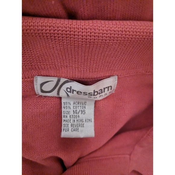 Dress Barn Pink Top Size 14/16 - Picture 3 of 3